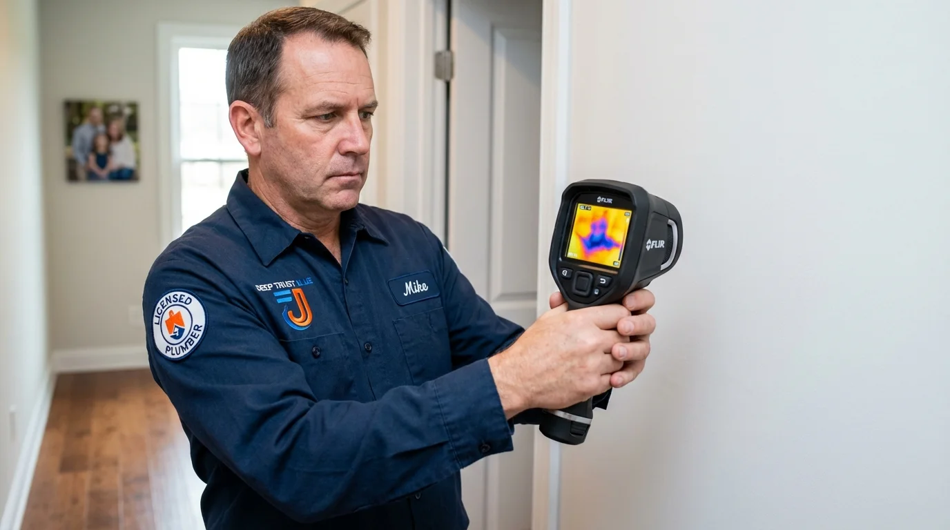 Thermal imaging leak detection by Johns Plumbing LLC in Stuart